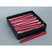 Candela Natale rossa glitterata  cm 20 pz  1