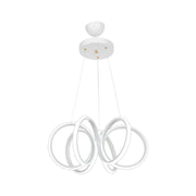Lampada a sospensione LED Ilya forma spirale bianca MDL4439