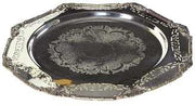 Piatto ottagonale silver bh-0166 Ø cm. 30