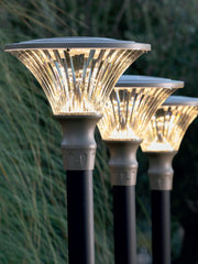 Lampada da esterno in alluminio pressofuso, diffusore trasparente, 60mm di diametro, altezza massima 160mm, IP65 bianco