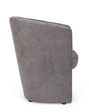 Poltrona in legno e tessuto Grigio Scuro BELIZE 64,5x63x h76 cm