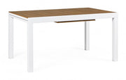 Tavolo allungabile 140-200x90 bianco in alluminio