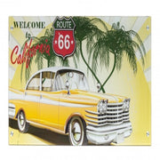 Scrivania Young California piano in vetro 113x58 cm