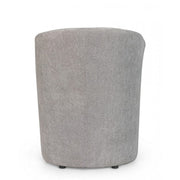 Poltrona in legno e tessuto Grigio Chiaro BELIZE 64,5x63x h76 cm