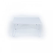 Tavolino per colazione letto bianco Con gambe pieghevoli  cm 60 x 60 x 29 h