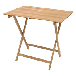Tavolo Legno Pieghevole Pic Nic Cm 60 X 80 H 75 Cm - Col.Naturale Delta Trade
