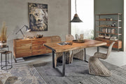 Tappeto moderno in cotone Bombay blu 140x200 cm