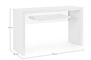 Consolle 2P Line Wood Bianco 120X40