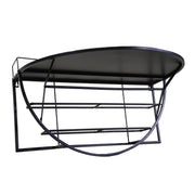 Tavolino in metallo da muro con mensola  cm70x47xh40