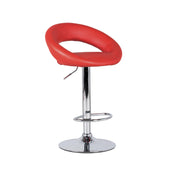Sgabello in similpelle rosso 39x380/102h cm