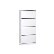 Scarpiera 4 ante a ribalta bianco 73x26xh.157 cm