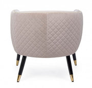 Poltrona rivestita stile atmosphere beige