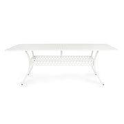 Tavolo da esterno Ivrea rettangolare bianco cm 107x 213