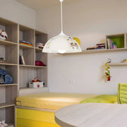 Lampada per cameretta Mufi MDL4164 vetro bianco con disegni
