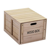 Scatola legno  con cassetto rettangolare cm 39 x 50 x h 29,5