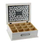 Scatola coffee legno elettra 12 posti rettangolare cm32x26h9,5