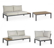 Set salotto giardino Elias antracite