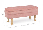 Panca Contenitore Rosa apribile portatutto