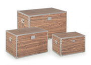 Set 3 bauli elegance Marroni