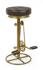 Sgabello Bar Cycle Oro H80