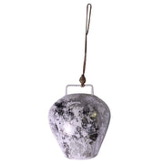 Campana metallo argento cm12x25x12