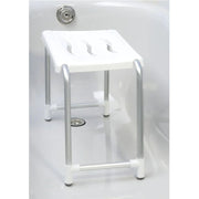 Sgabello per vasca da bagno per disabili bianco antiscivolo