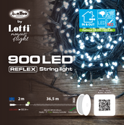 Catena lineare 900 LED bianco freddo 36,5m in bobina