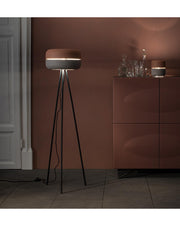 Lampada da terra Idra in metallo rosa e grigio STS