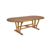 Tavolo Noemi allungabile in legno nobilitato ovale 180/240x100 cm