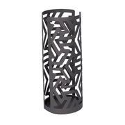 Portabicchiere metallo frecce grigio scuro tondo cm ø8h20