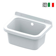 Lavatoio a Parete in Resina 39x39x24cm per Bucato e Giardino