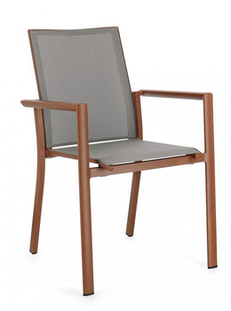 4x Sedia C-Br Konnor Terracotta