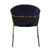 Poltrona rotterdam in velluto nero h82 cm