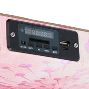 Quadro moderno stampa bluetooth fiori fucsia cm 150 x 50 x 4