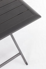 Tavolo per esterno in alluminio Antracite ELIN 110x70x h71 cm