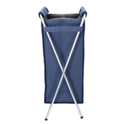 Cestone tessuto sacco blu pieghevole cm29x33.5h66