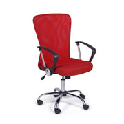 Sedia da ufficio BRISBANE rossa altezza regolabile