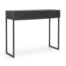 Consolle Dorset  2 cassetti stile industriale