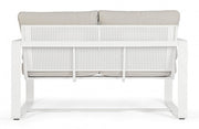 Divano per esterno due posti Bianco MERRIGAN 134x78x h84 cm