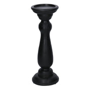 Portacandele legno nero cm10h30