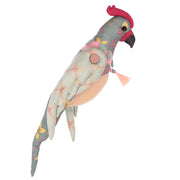 Pupazzo tessuto pappagallo cm27x50x22