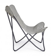 Sedia mare pieghevole in textilene Natural BUTTERFLY GABICCE 77.5x81x h89 cm