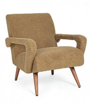 Poltrona vintage marrone-beige Berna Palm