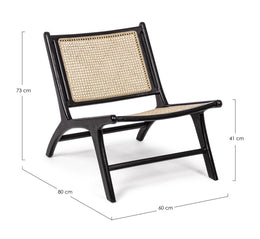 Poltrona fibre naturali Mabel