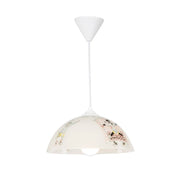 Lampada per cameretta Mufi MDL4164 vetro bianco con disegni