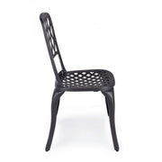 Sedia alluminio antracite esterno cm 44 x 46 x  89h