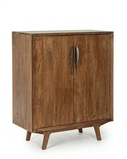 Mobile bar 2 ante in legno stile vintage cm 90x40x108 cm