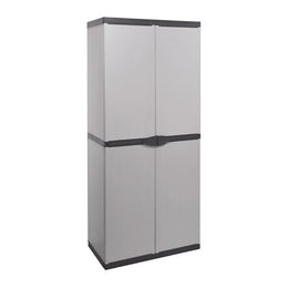Armadio resina con 4 ripiani e due ante cm 68 x 39.5 x 168 h