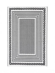 Tappeto Kashan Bianco-Nero 150X210
