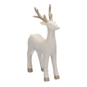 Renna ceramica bianco oro cm15x6h23